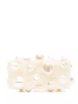 Клатч Orbs с жемчужным декором Cult Gaia, нейтральный