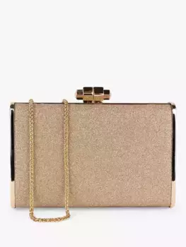 Клатч Paradox London Devica Glitter Box, цвет champagne