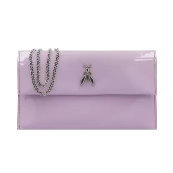 Клатч Patrizia Pepe Fly Glossy, фиолетовый