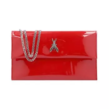 Клатч Patrizia Pepe Fly Glossy, красный