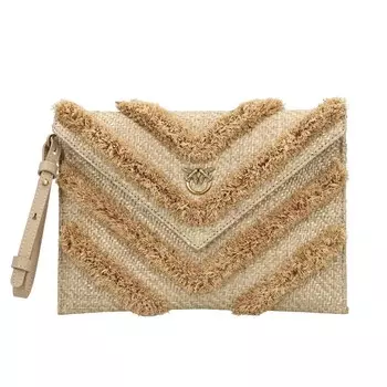 Клатч PINKO Flat Purse, светло-коричневый