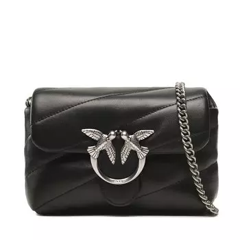 Клатч Pinko LoveBaby Puff, черный
