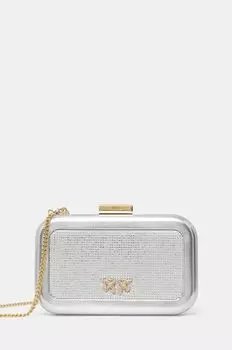 Клатч Pinko, серебряный