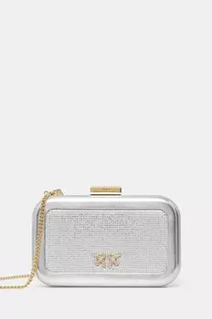 Клатч Pinko, серебряный