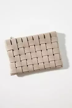 Клатч плетеный Lindy Anthropologie, бежевый