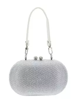 Клатч POCHETTE LUNA STRASS Monnalisa, серебристый