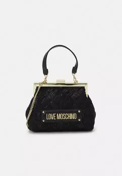 Клатч QUILTED Love Moschino, цвет black