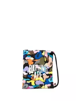 Клатч с абстрактным принтом и логотипом A BATHING APE, мультиколор