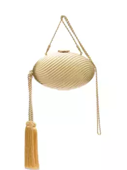 Клатч с эффектом металлик Isla, золотой