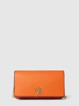 Клатч с аппликацией этикетки Lauren Ralph Lauren, оранжевый