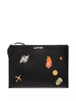 Клатч с аппликацией X Future Lanvin, черный
