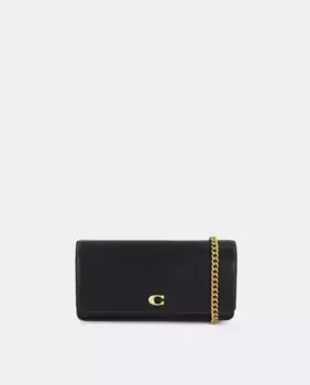 Клатч с цепочкой Coach, черный