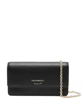 Клатч с цепочным ремешком EMPORIO ARMANI, черный