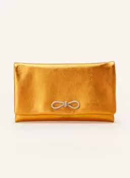 Клатч с драгоценными камнями Abro, оранжевый