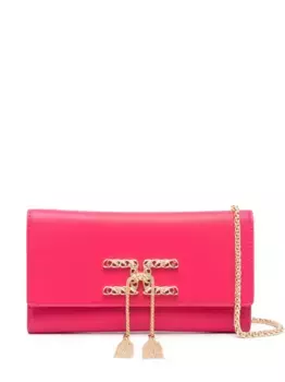 Клатч с кисточками Elisabetta Franchi, розовый