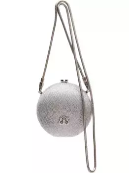 Клатч с кристаллами Isla, серебяный