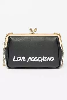 Клатч с логотипом Love Moschino, черный