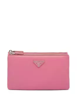 Клатч с логотипом Prada, розовый