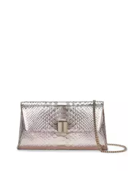 Клатч с логотипом TOM FORD, металлик