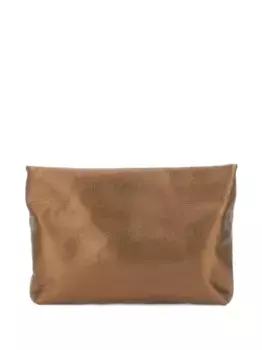 Клатч с металлическим эффектом GIANNI CHIARINI, коричневый