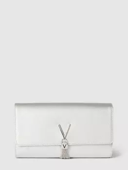 Клатч с нанесением этикетки, модель "DIVINA" Valentino, серебро