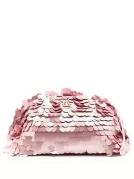 Клатч с пайетками Isla, розовый