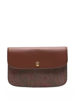 Клатч с принтом пейсли ETRO, коричневый