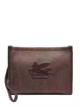 Клатч с принтом пейсли ETRO, коричневый