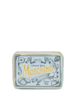 Клатч с тиснением логотипа Moschino, синий