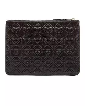 Клатч с тиснением звезды Comme Des Garcons, черный