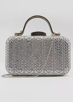 Клатч с верхней ручкой KOKO COUTURE, серебро