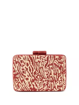 Клатч с вышитым узором Gustoko, розовый