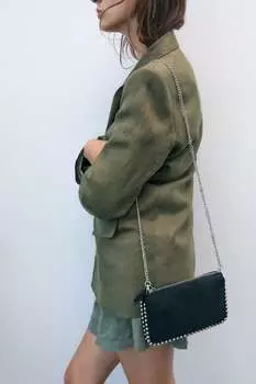Клатч с заклепками Zara