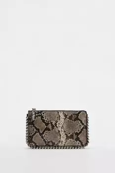 Клатч с заклепками ZARA, разноцветный