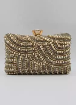 Клатч с жемчужным декором KOKO COUTURE, золото