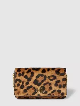 Клатч с животным принтом Lauren Ralph Lauren, черный