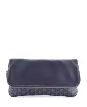 Клатч Saint Marie из лакированного полотна Pre-Owned Goyard, серый