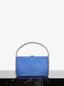 Клатч Shein SXY блестящий, синий