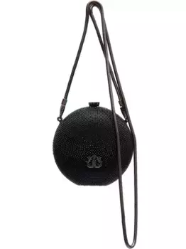 Клатч со стразами Isla, черный