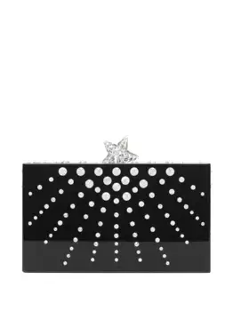Клатч Starlight с кристаллами Aquazzura, черный