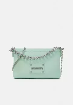 Клатч STRASS HEART CHAIN Love Moschino, цвет light green