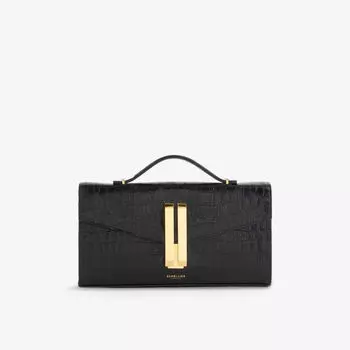 Клатч-сумка Demellier кожаная, черный