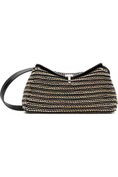 Клатч T-Lock из плетёной кожи Toteme, мультиколор