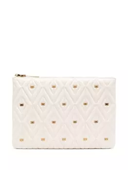 Клатч toile Elisabetta Franchi, бежевый