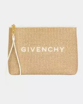 Клатч Travel Pouch из рафии Givenchy, цвет Natural