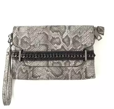 Клатч Vegan Animal Print серого цвета SONDRA ROBERTS