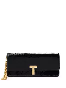 Клатч Wallis с пайетками TOM FORD, черный