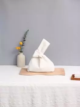 Клатч вельветовый, бежевый