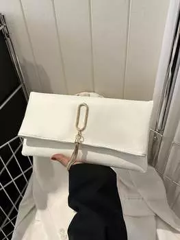 Клатч винтажный, белый