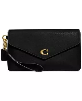 Клатч wyn из перекрестной кожи COACH, черный